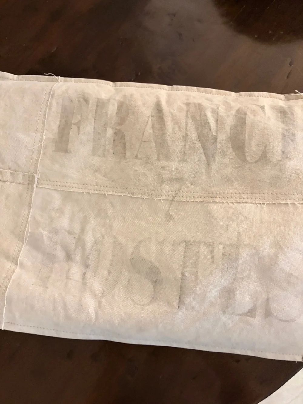 Restoration Hardware French Salvaged Industrial Tarp Pillow Cover 16” x 28”